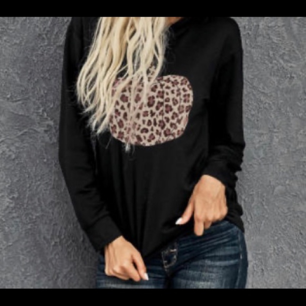 Leopard print Pumpkin Sweatshirt - Picture 3 of 4
